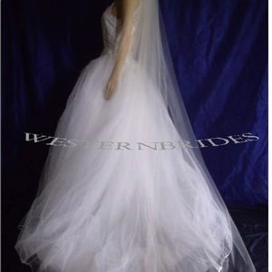 Floor length veil